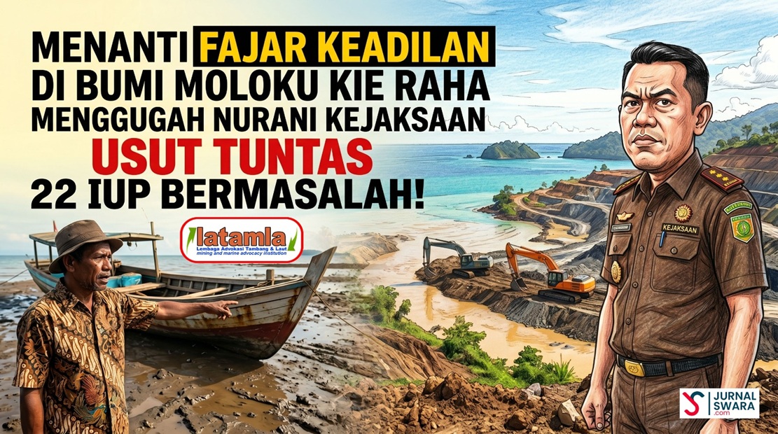 Sambut Hari Anti Tambang 2026, LATAMLA Gugah Nurani Kejaksaan atas 22 IUP Bermasalah Di Maluku Utara