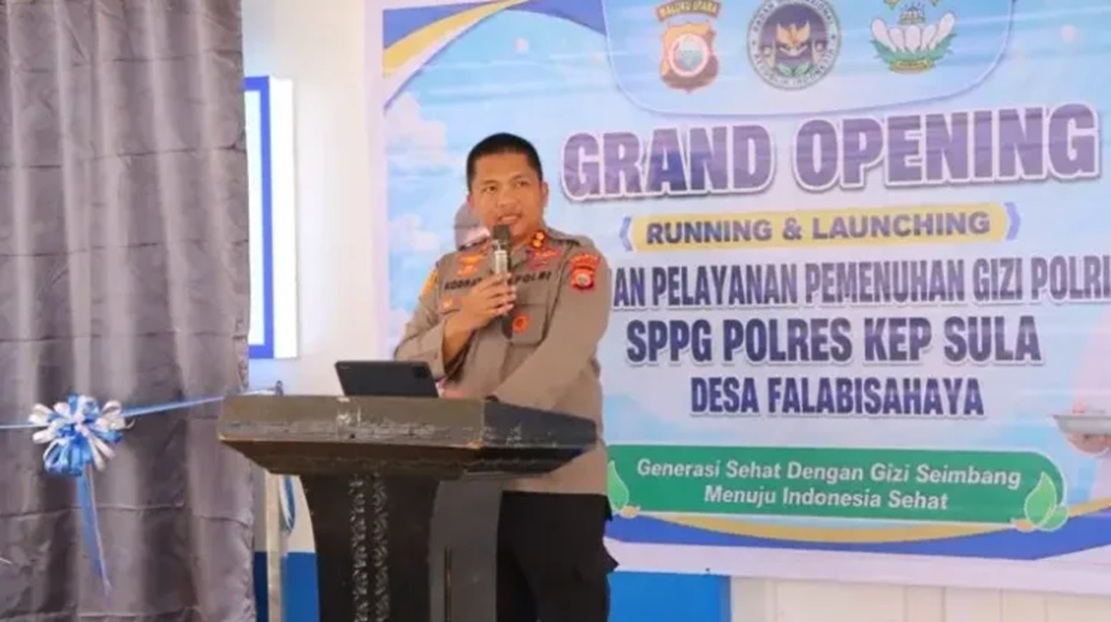 Polres Kepulauan Sula Resmikan SPPG di Falabisahaya