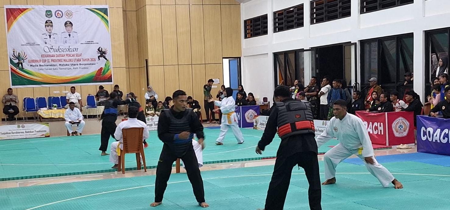 Personel Polda Maluku Utara Juara 1 Pencak Silat Gubernur Cup II